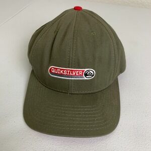 Vintage Quicksilver Embroidered Snapback Hat Cap USA made Beach Surf Y2K 90s